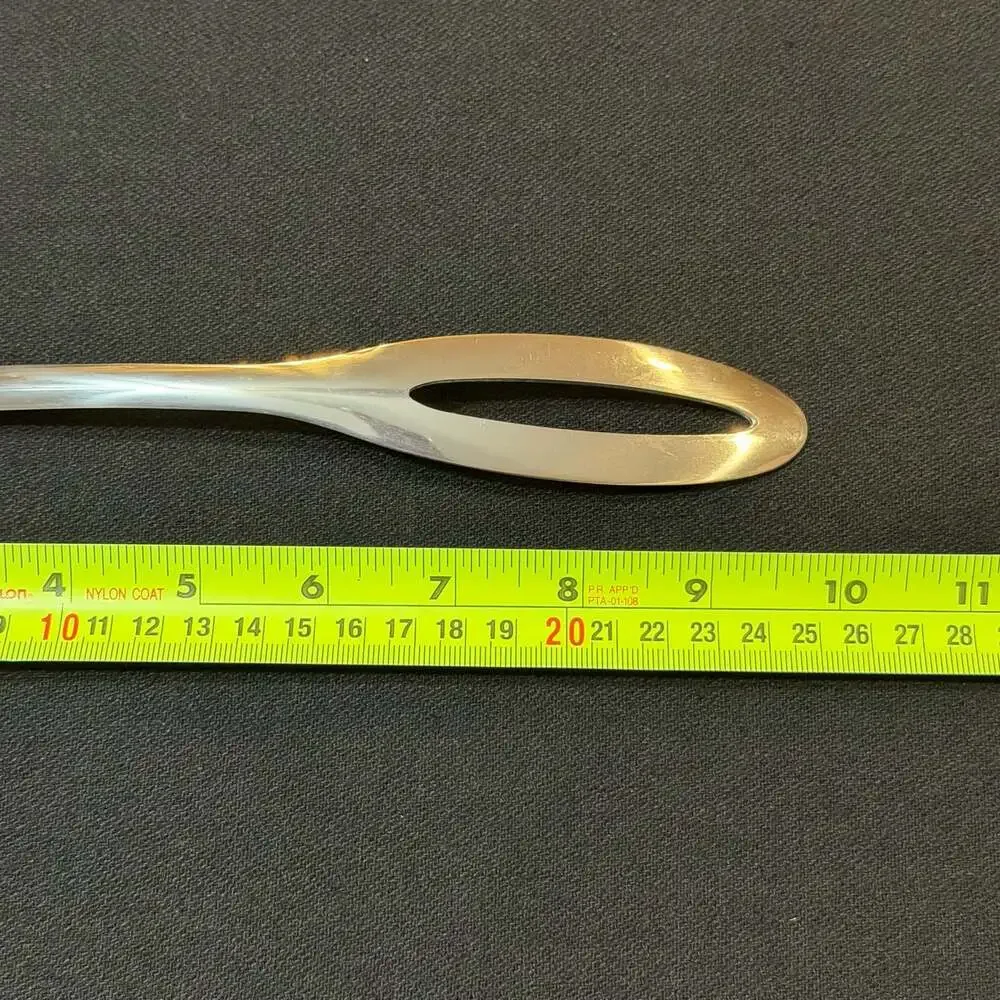 Stainless Steel Serving Spoons Set of 3 - 2 Solid 1 Slotted High Quality